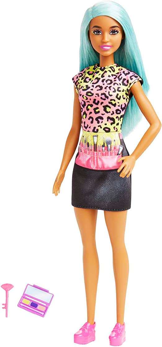 MATTEL HKT66 BARBIE MAKE UP CAPELLI BLU