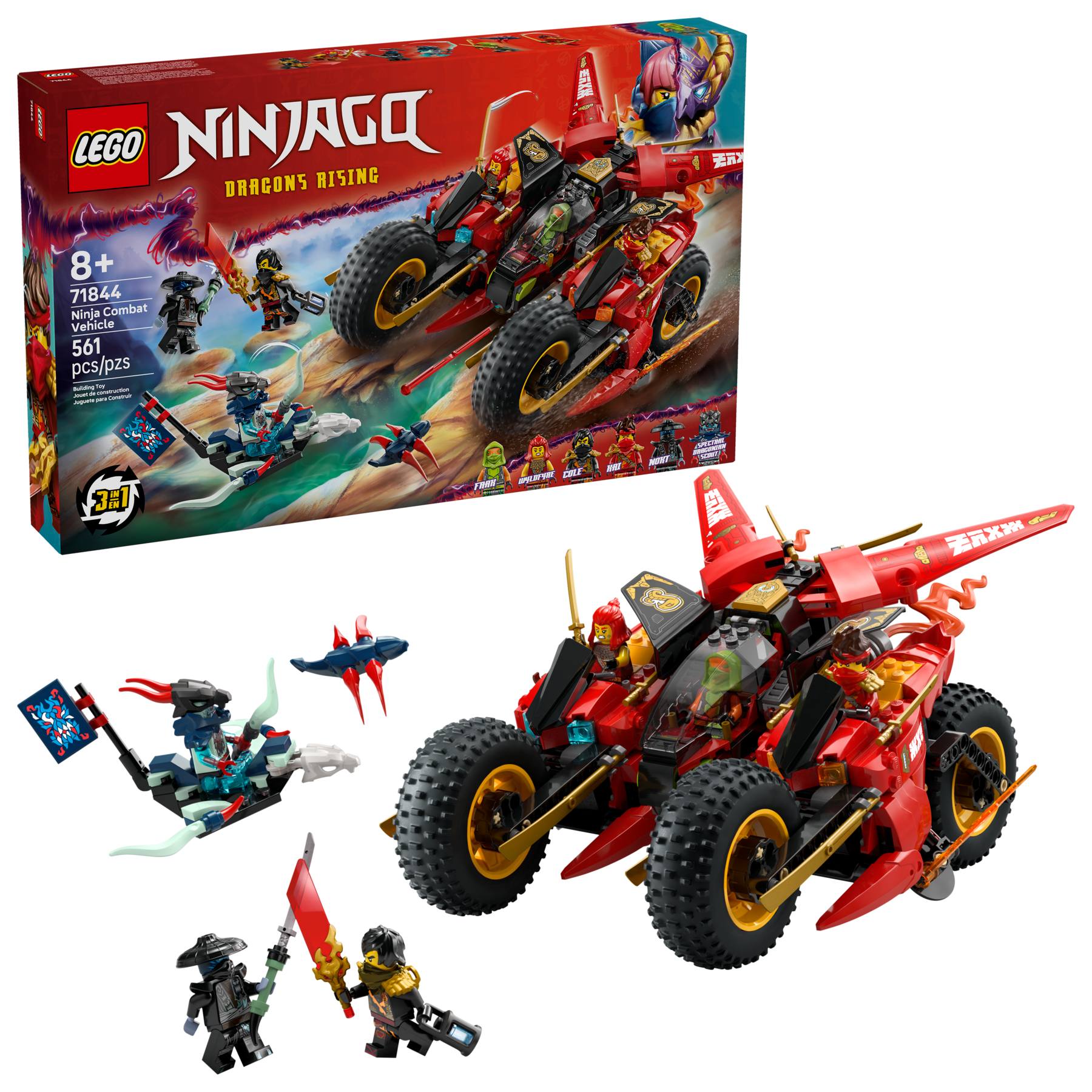 LEGO 71844 VEICOLO DA COMBATTIMENTO NINJA NINJAGO