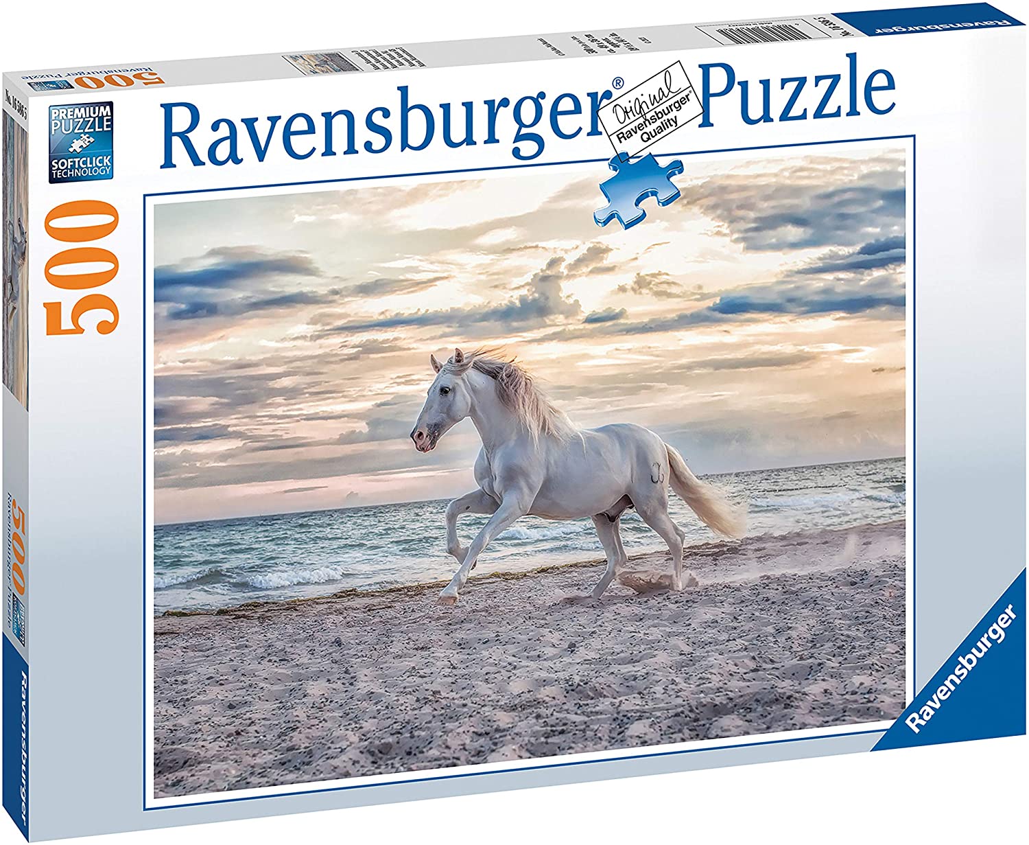 RAVENSBURGER 16586 PUZZLE DA 500 PZ. CAVALLO IN SPIAGGIA