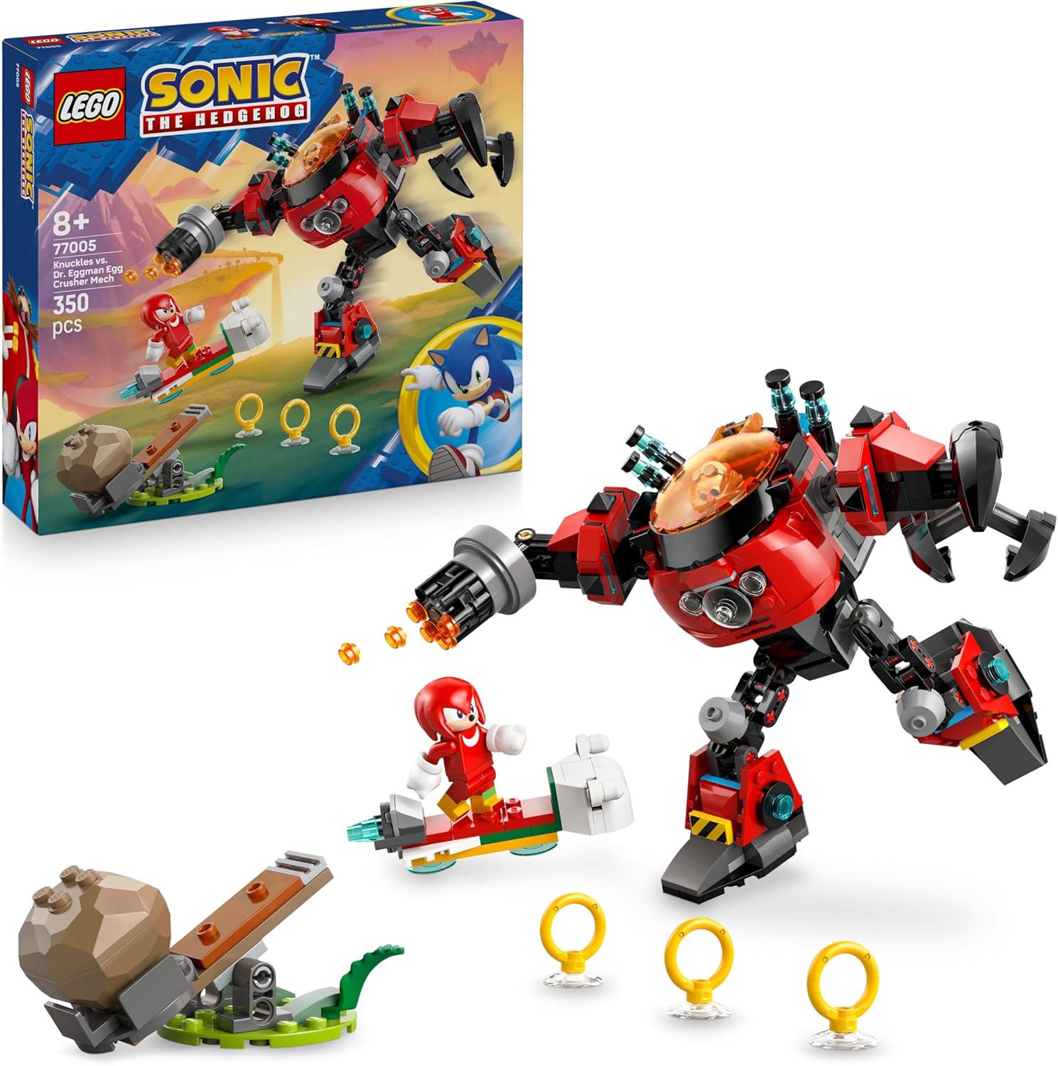 LEGO 77005 KNUCKLES VS IL MECH EGG CRUSCER DEL DR, EGGMAN SONIC