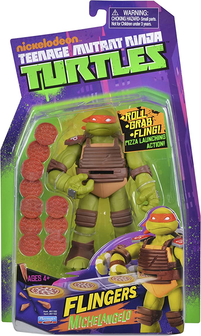 GIOCHI PREZIOSI 91100 TURTLES FLINGERS MICHELANGELO